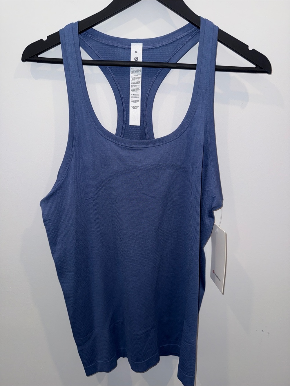 lululemon athletica racerback tank in muted periwinkle